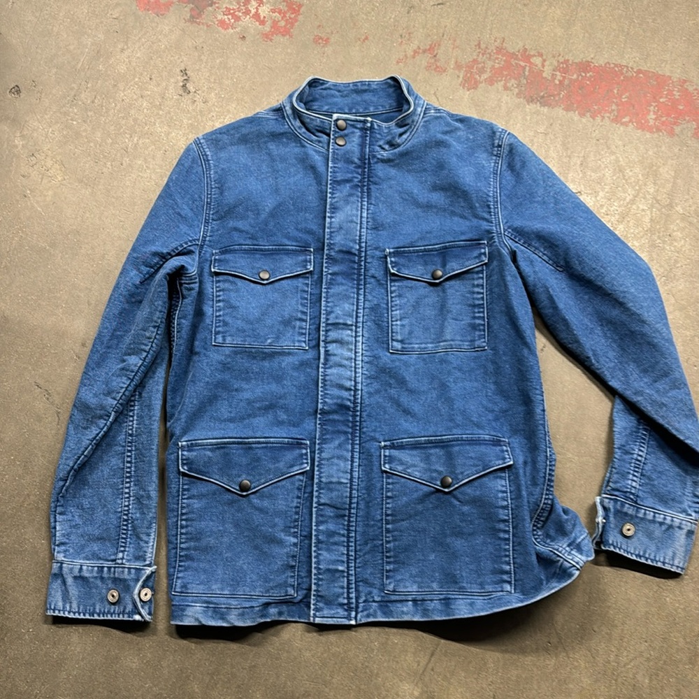 Gustin Indigo Utility Shirt Jacket